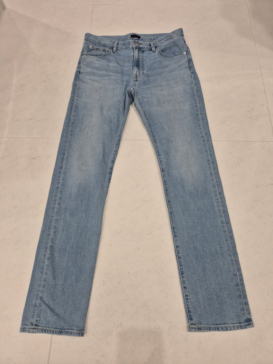 [유니클로] 슬림 스트레이트진(라이트워시) 32 상품이미지1