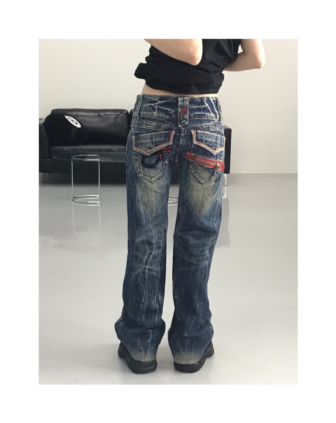 STUDIO R.P Detail Patch Jeans 상품이미지1