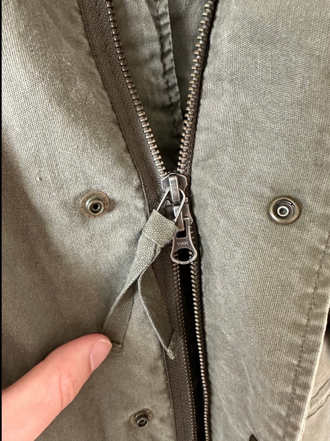 BEAMS Olive Fishtail Military Parka 상품이미지5