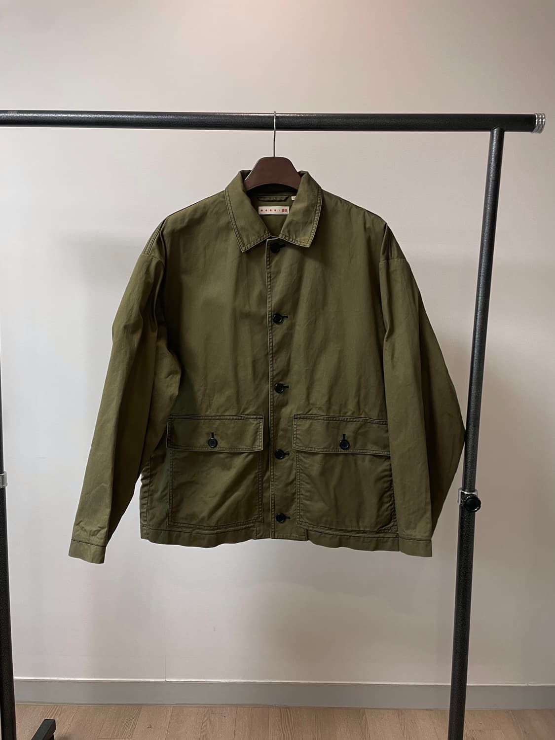 (XL) 유니클로 x 마르니 카키 오버사이즈 유틸리티 자켓 상품이미지1