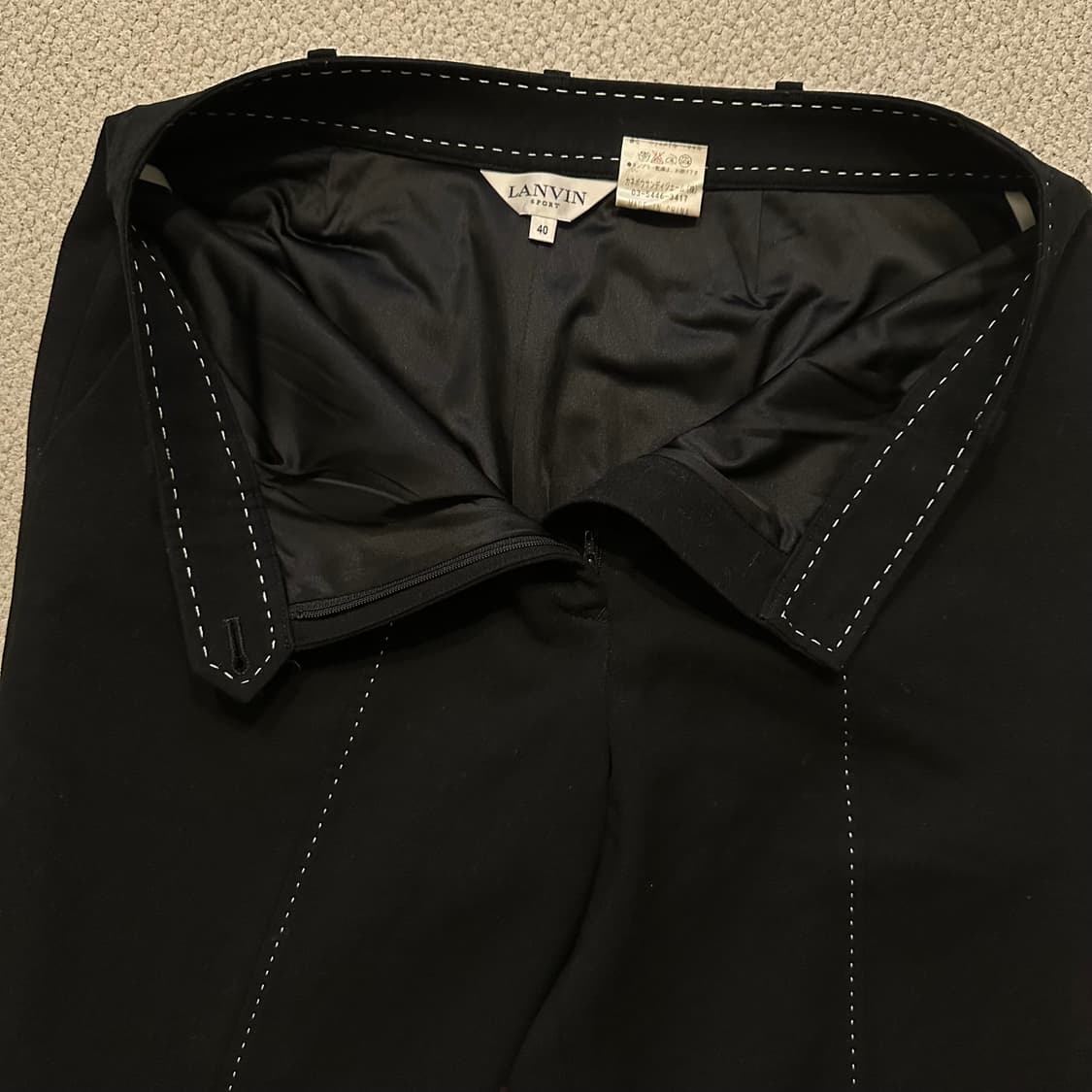 랑방(Lanvin) 스티치 디테일 세미 부츠컷 슬랙스 상품이미지6