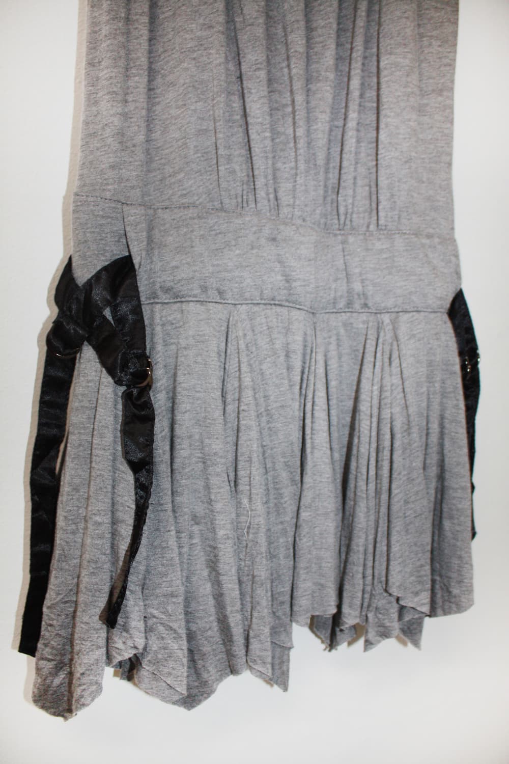 gray shirred dress 상품이미지4