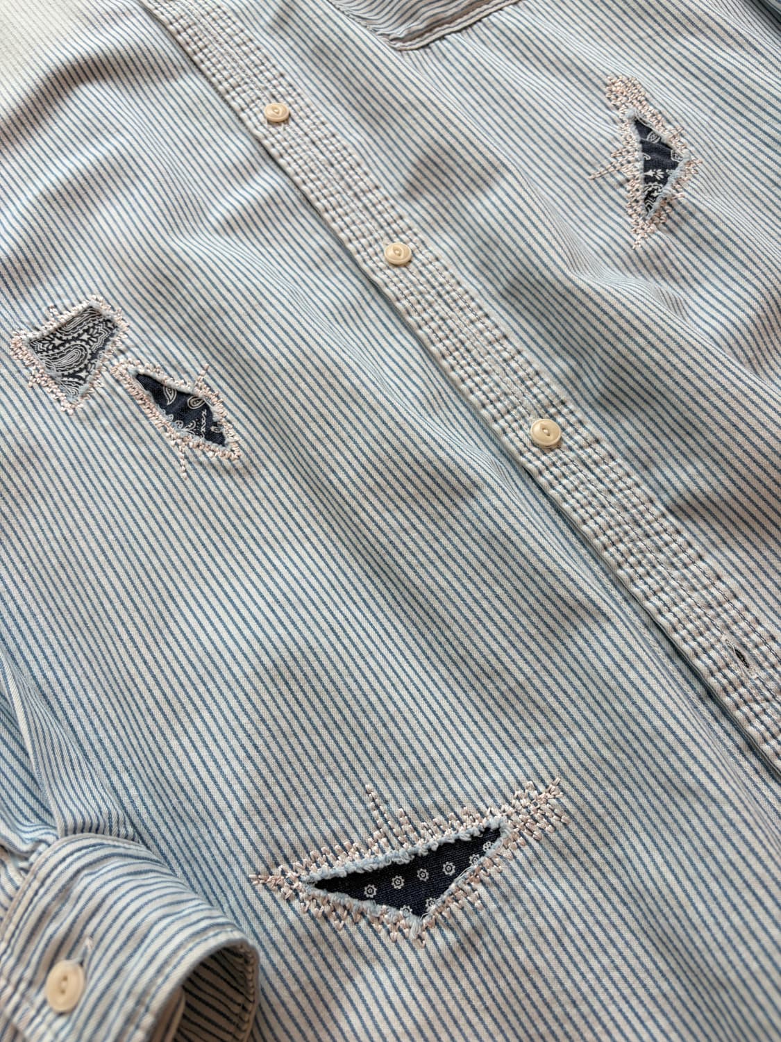 피어스 히코리 반다나 옥스포드 셔츠 M(105) 상품이미지5