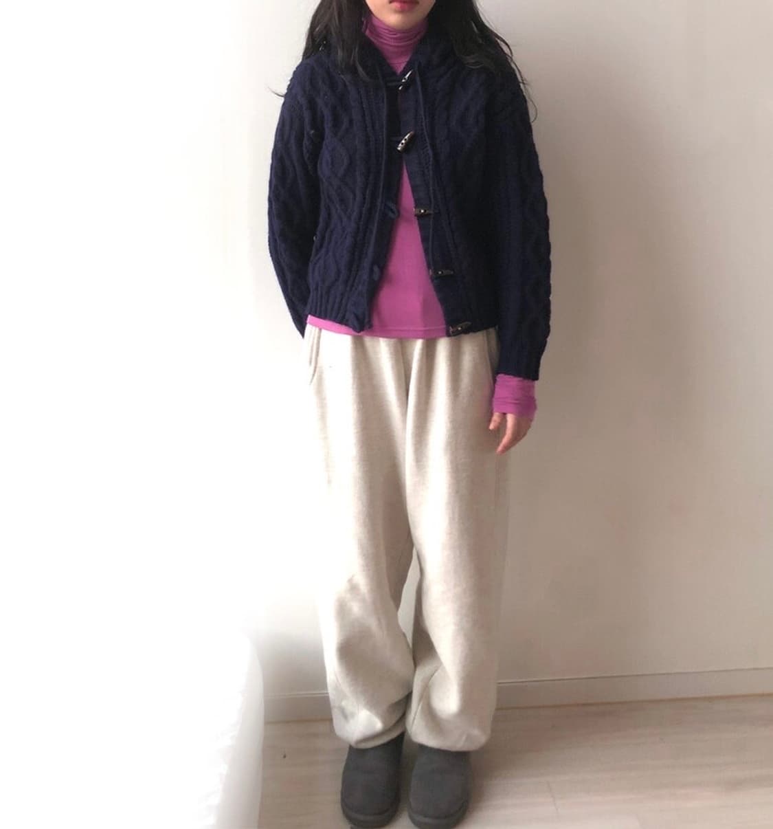 더플 니트 가디건  상품이미지1