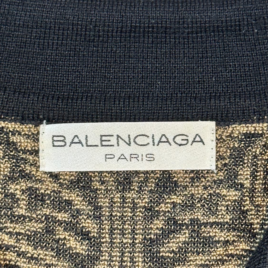 M) 발렌시아가 페이즐리 패턴 울 카라넥 니트 상품이미지7