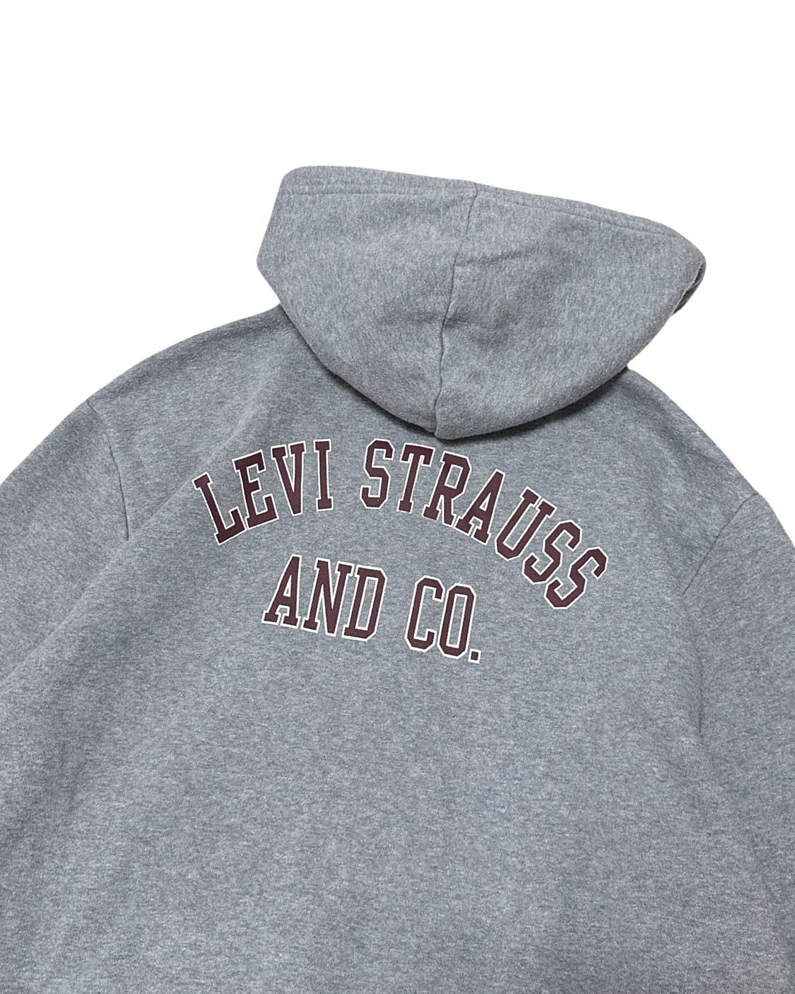 리바이스 레터링 회색 후드집업 상품이미지4