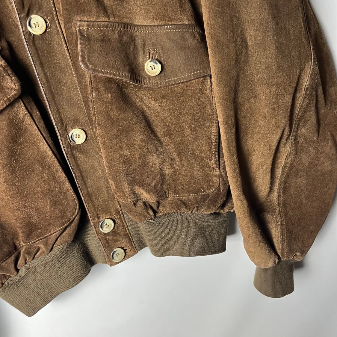 [JPN] 빈티지 리얼레더 스웨이드 봄버자켓 상품이미지4