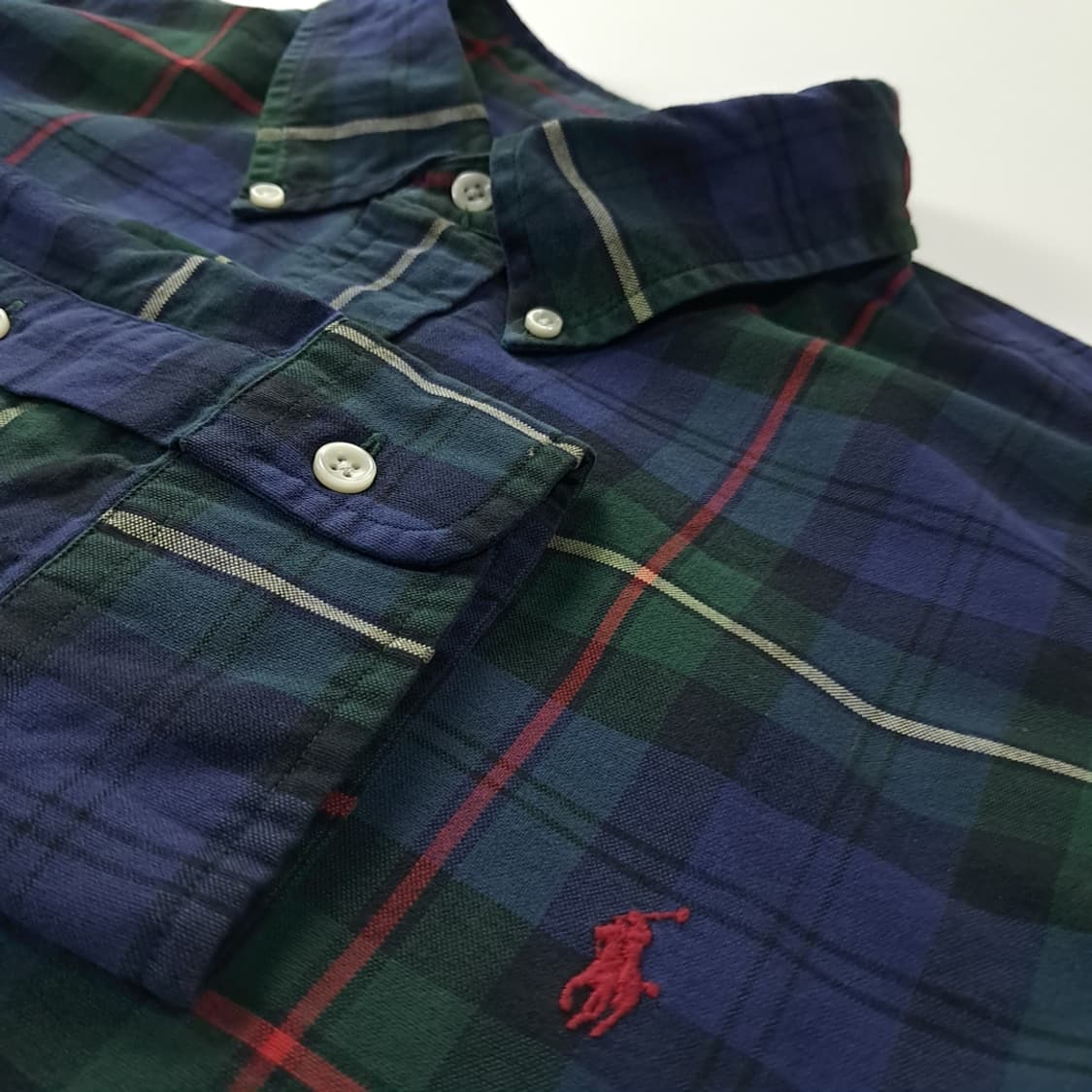 CK574 2XL 폴로 90s 클래식 타탄체크 셔츠 남방 상품이미지4