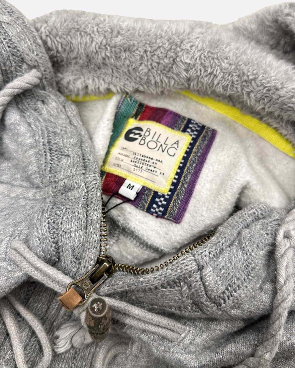 BILLABONG grey duffle hood zip-up 상품이미지5