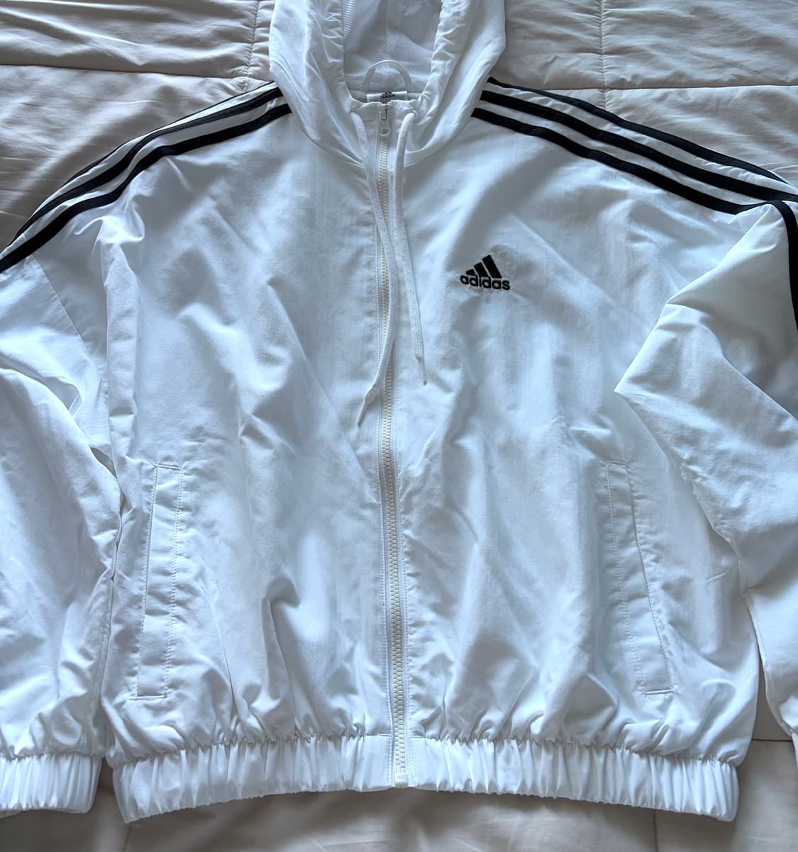 아디다스 윈드브레이커 바람막이 화이트  상품이미지1