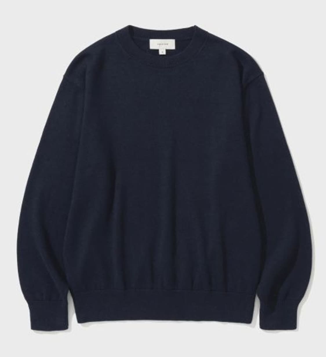 셔터 코튼 캐시미어 니트 네이비 M 상품이미지1