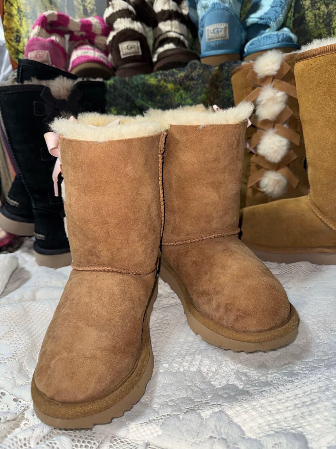 Ugg 리본 어그부츠 210 (225까지는 가능) 상품이미지4