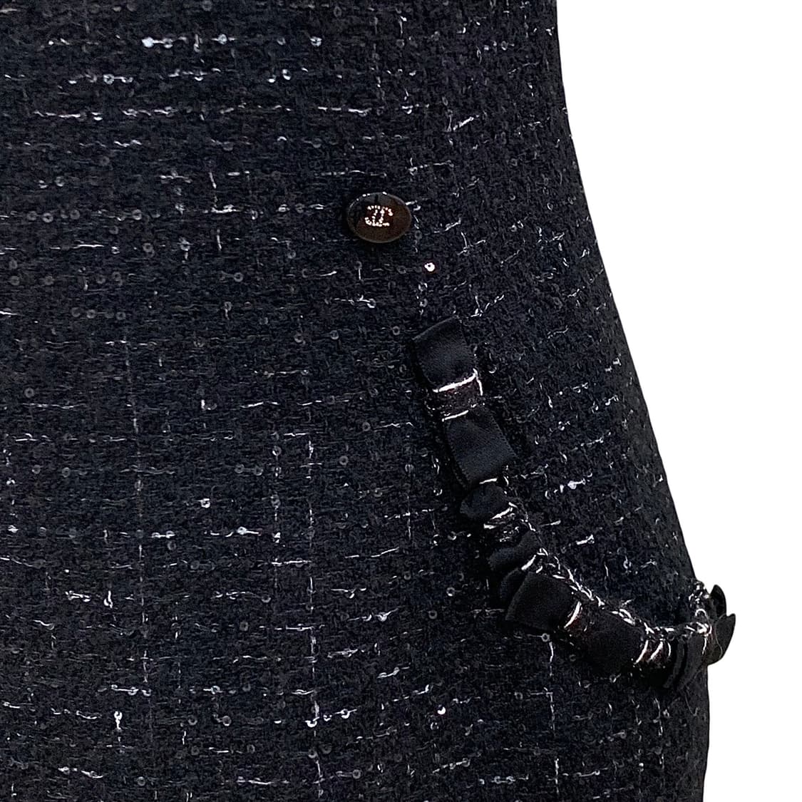 샤넬 24SS 스팽글 트위드 민소매 원피스 상품이미지6