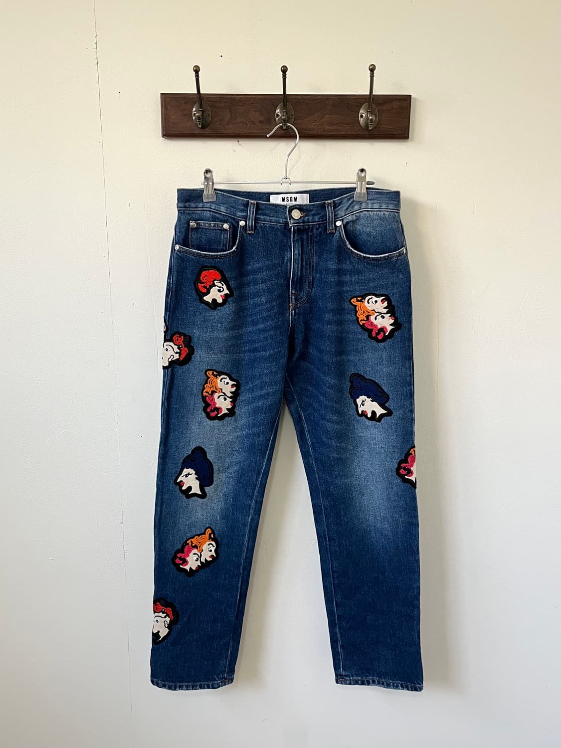 MSGM 페이스 패치 데님진 상품이미지1