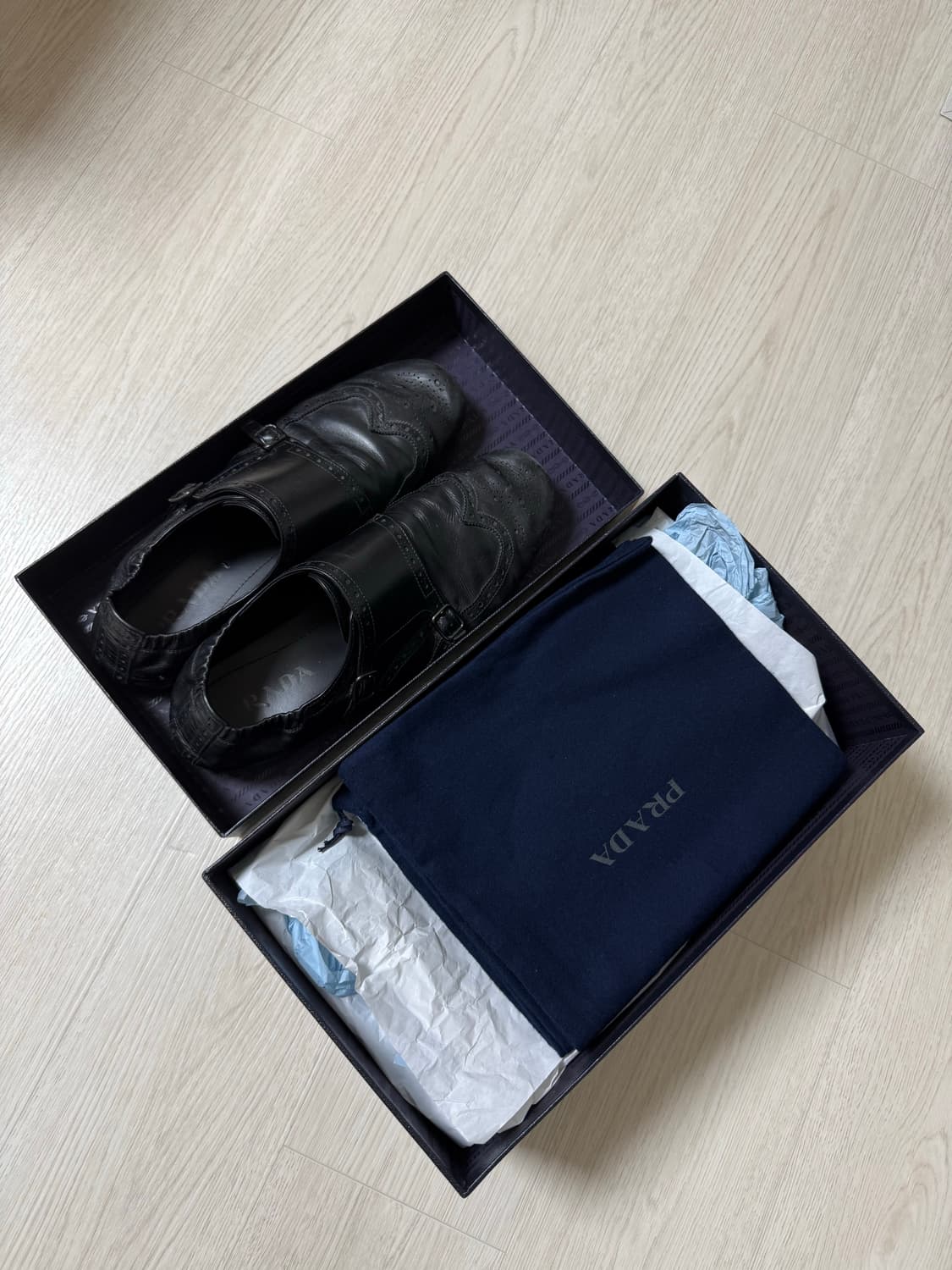 프라다 더블 몽크 로퍼 상품이미지1