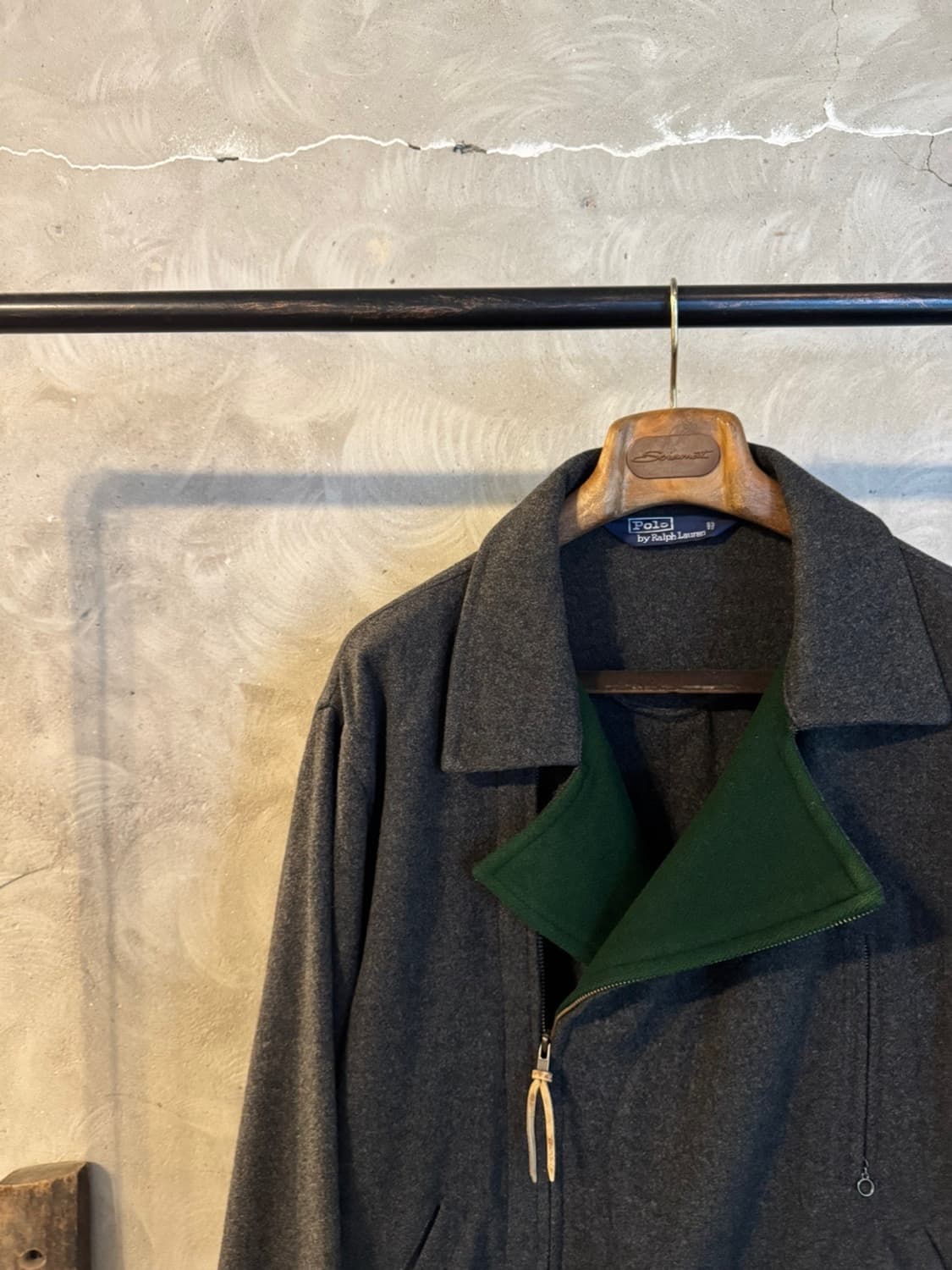 폴로 랄프로렌 펠트울 라이더 자켓 100 상품이미지2