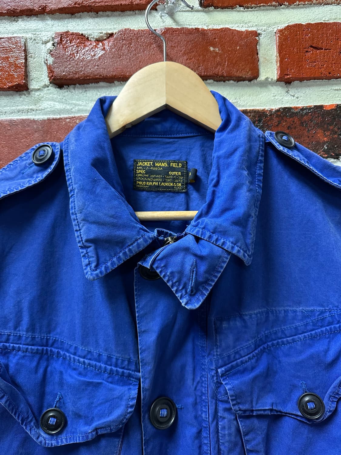 (M)폴로 랄프로렌 M-65 유틸리티 필드 자켓 워시드블루 상품이미지2