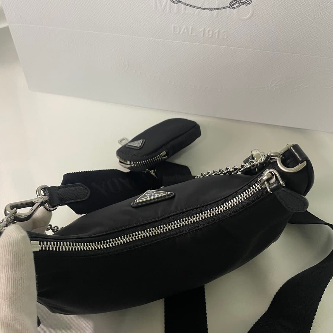 [S급]프라다 리에디션 2005 리나일론 호보백 1bh204 상품이미지7