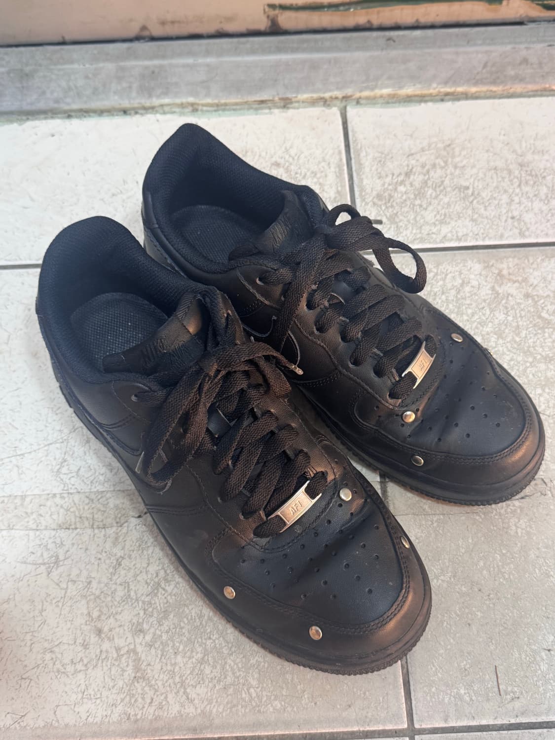 나이키 꼼데가르송 에어포스 블랙 260 상품이미지1