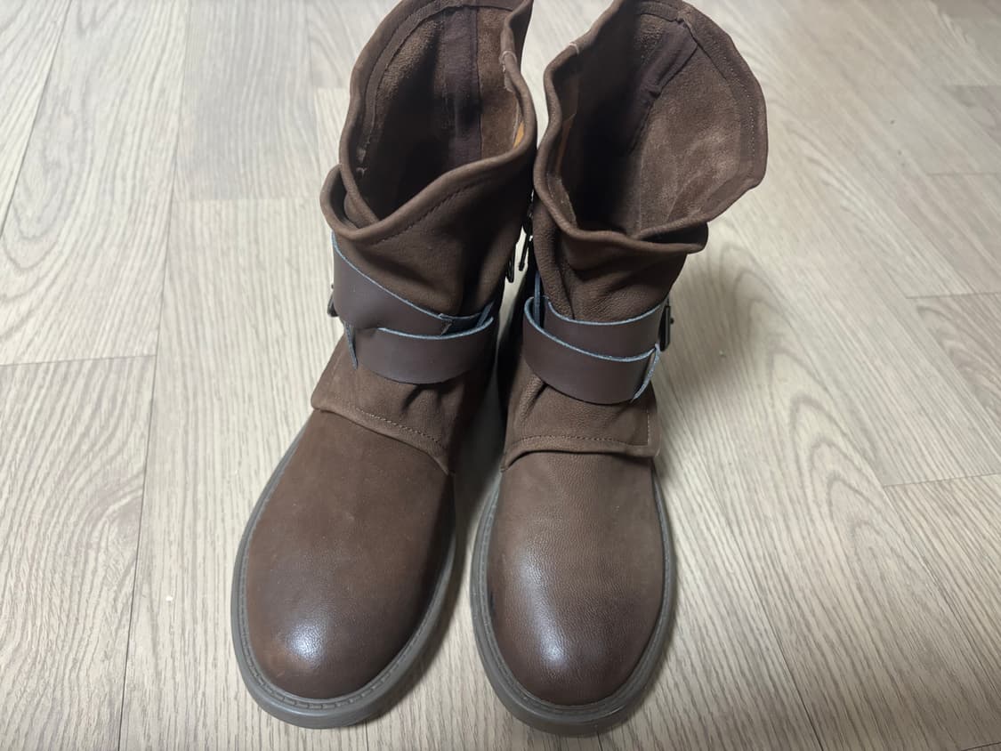 미착용 가죽 미들부츠 y2k 230(225추천) 상품이미지2