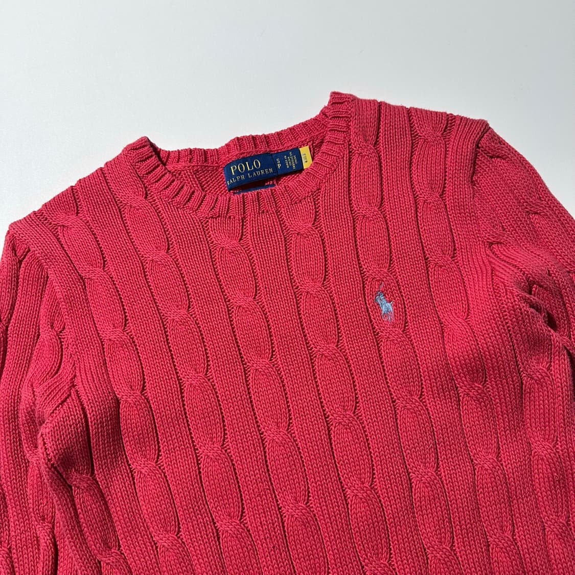 폴로 랄프로렌 케이블 라운드 니트 (신형QR) 상품이미지3
