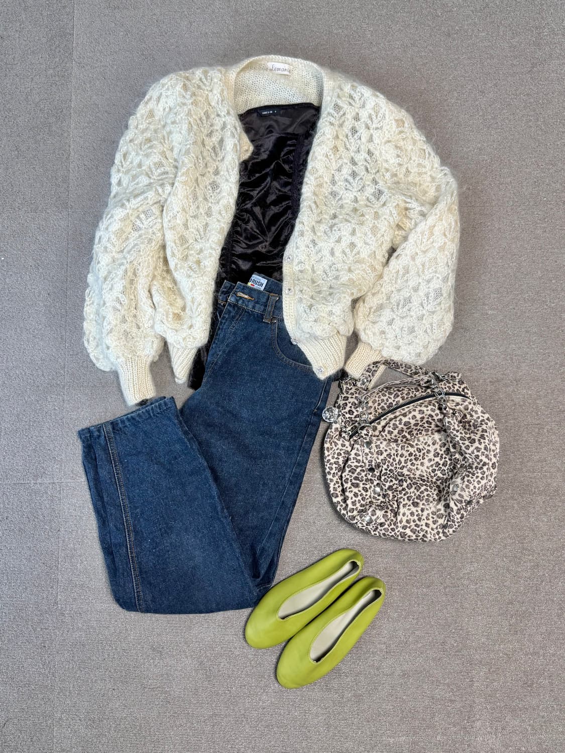 빈티지 lemanie 모헤어 가디건 상품이미지1