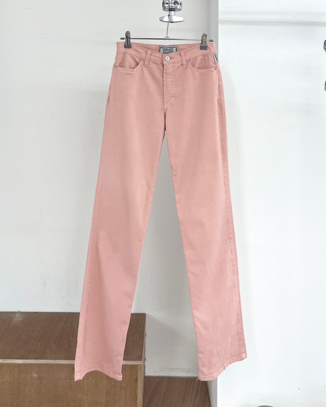 베르사체 핑크 코튼 팬츠 상품이미지1