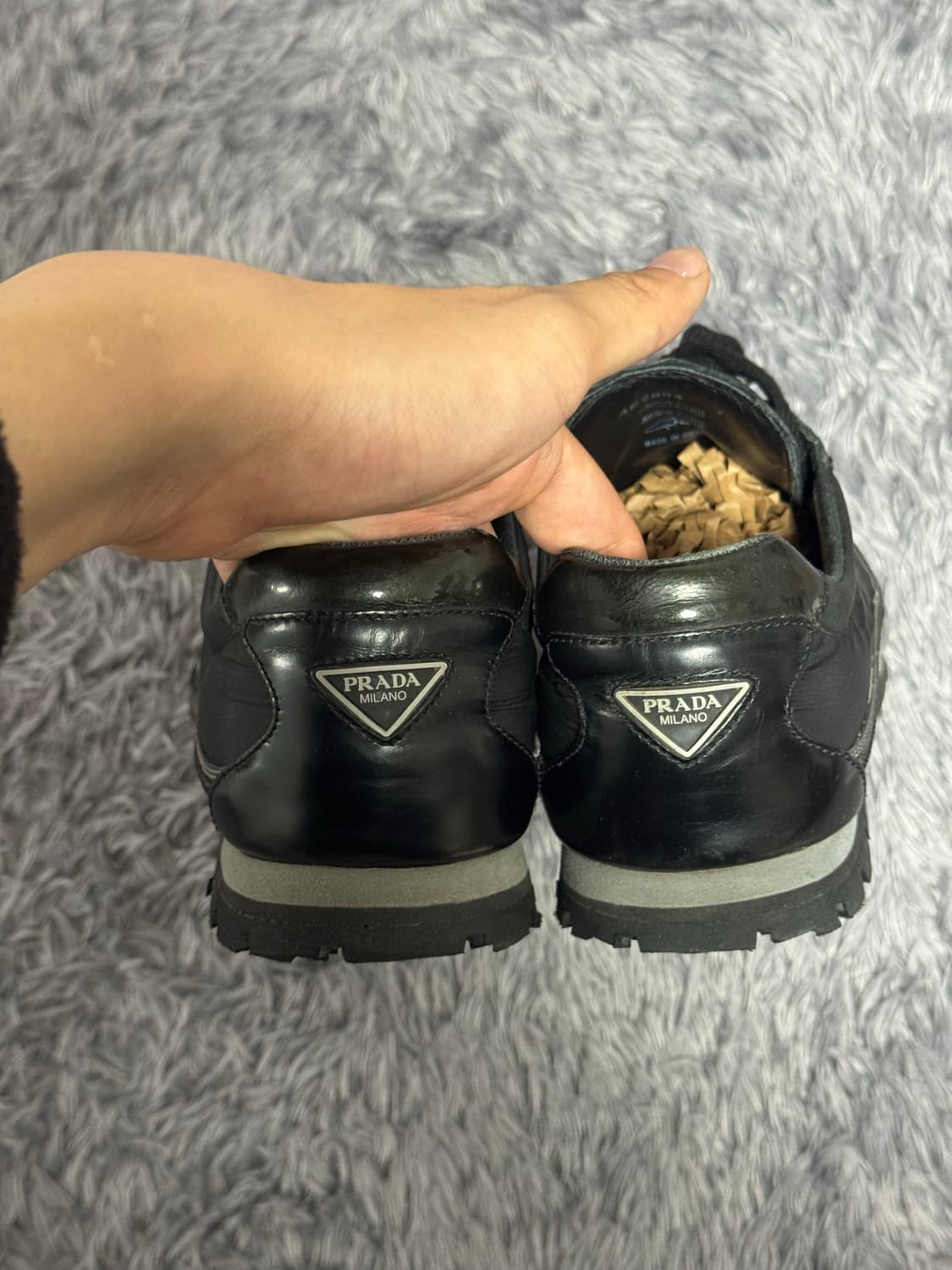 프라다스포츠 블랙 스니커즈 상품이미지5