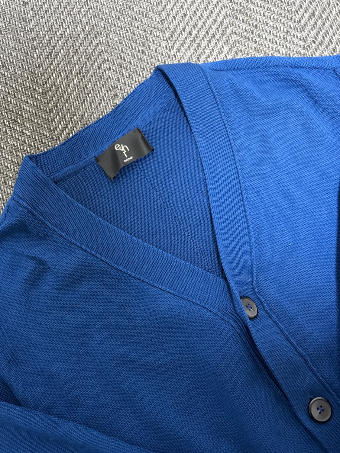 에비너 크롭가디건 블루 2사이즈 상품이미지2