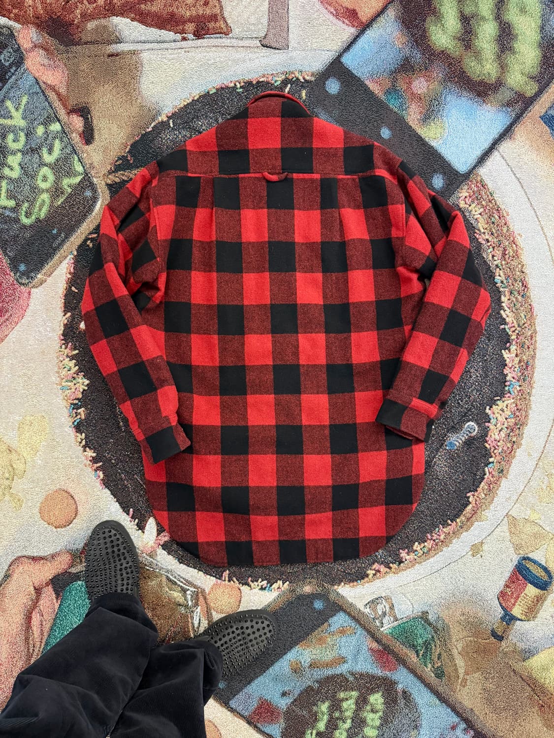 2018 베트멍 버팔로 체크 패딩 셔츠자켓 상품이미지5