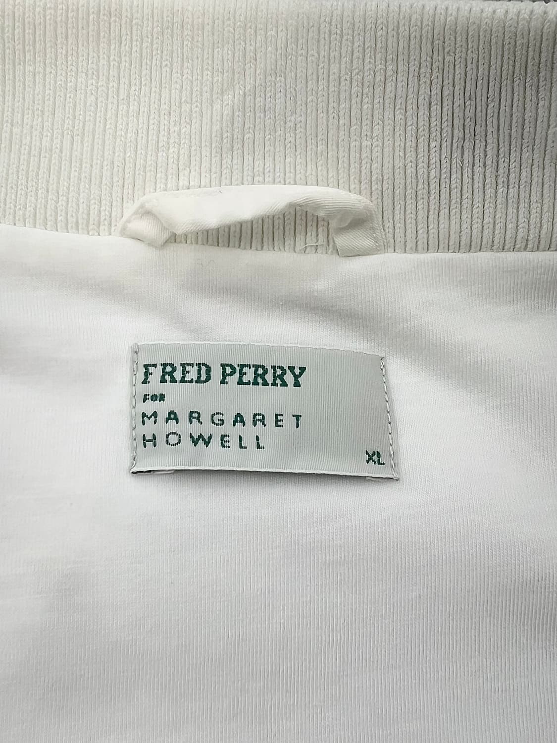 프레드페리 x 마가렛 호웰 화이트 코튼 테니스 봄버 자켓 상품이미지7