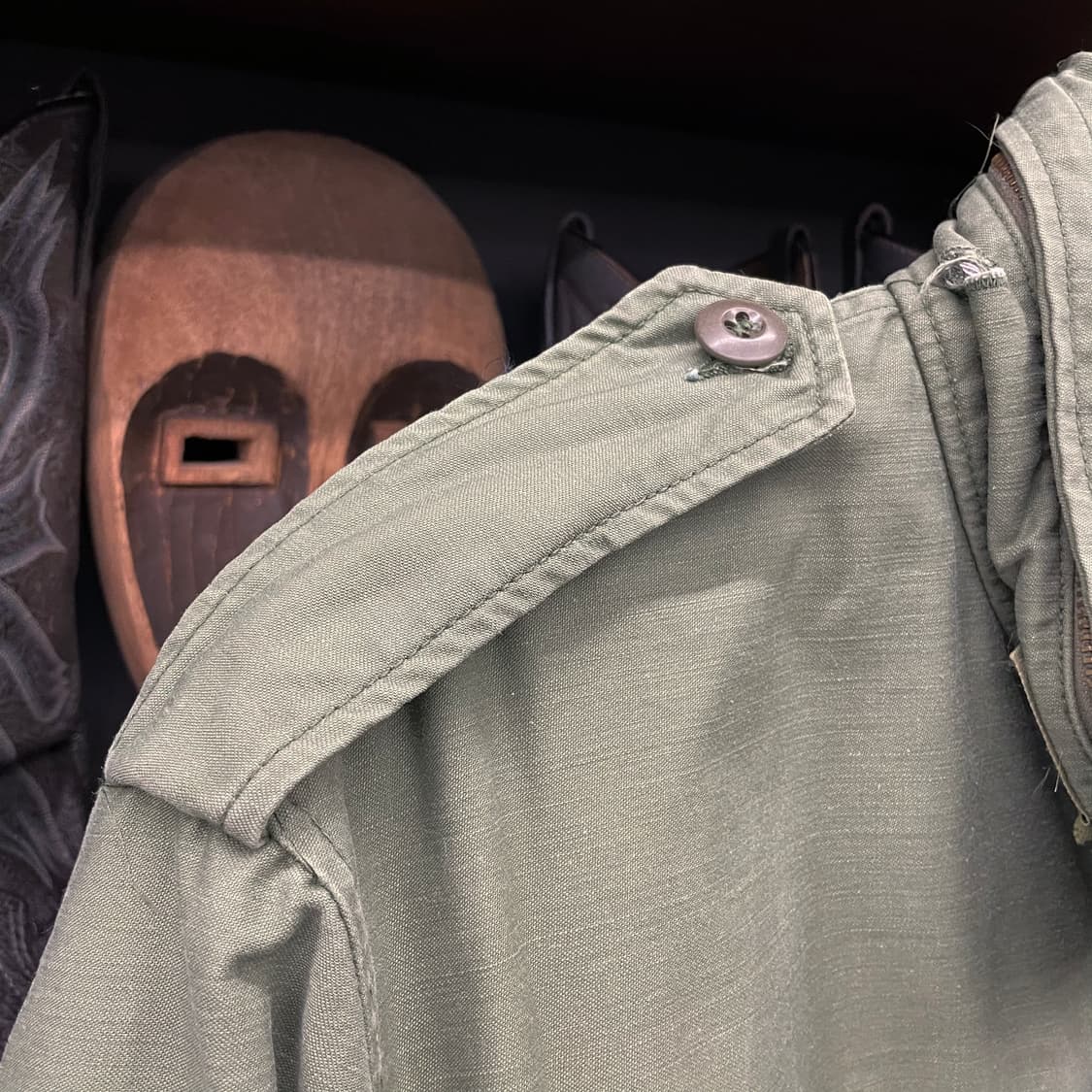 70s M65 필드 자켓 미군 오리지널 밀리터리 황동 지퍼 야상 상품이미지6