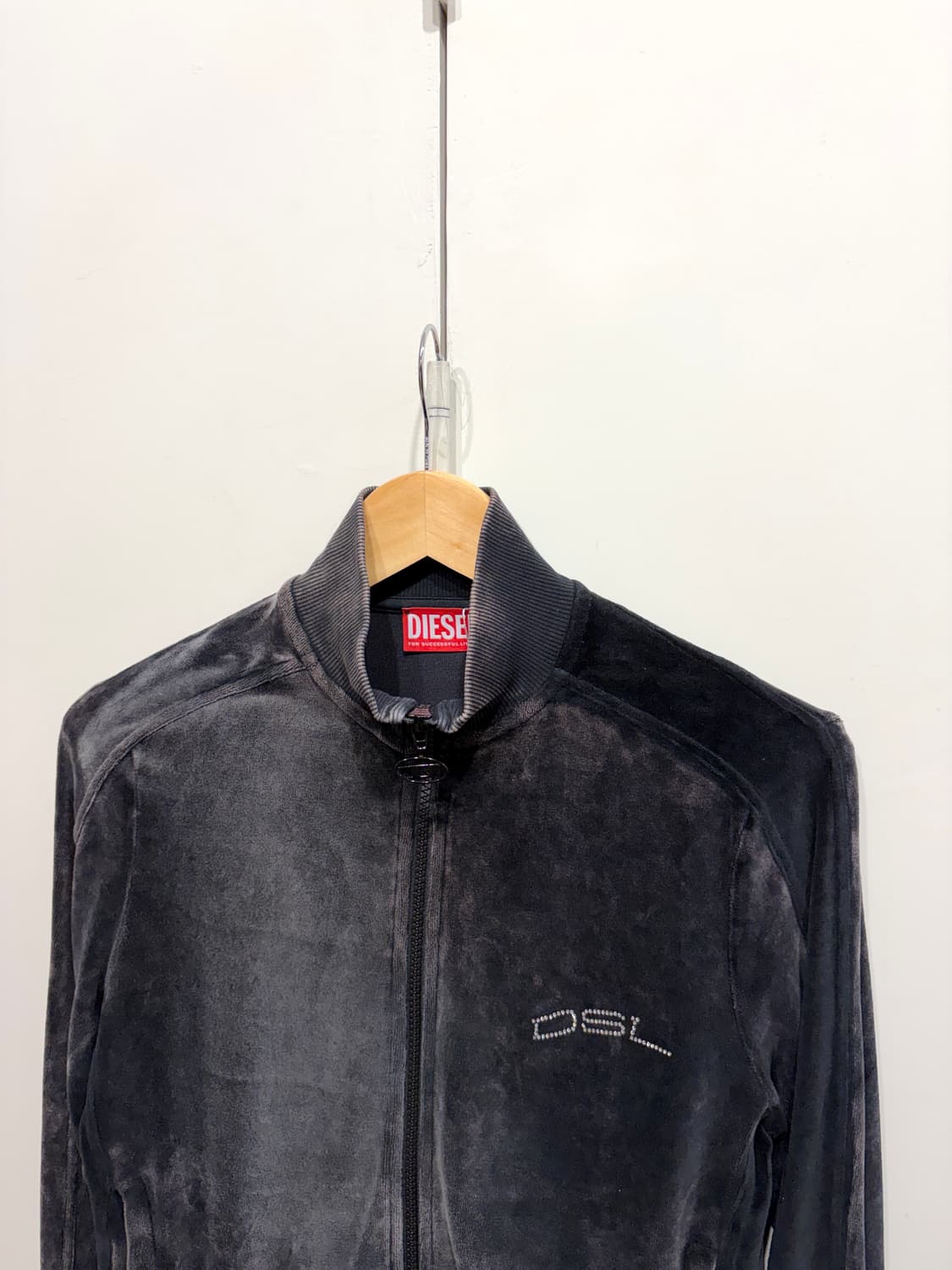 디젤 F-Kinigli 벨벳 집업 스웻셔츠 상품이미지3