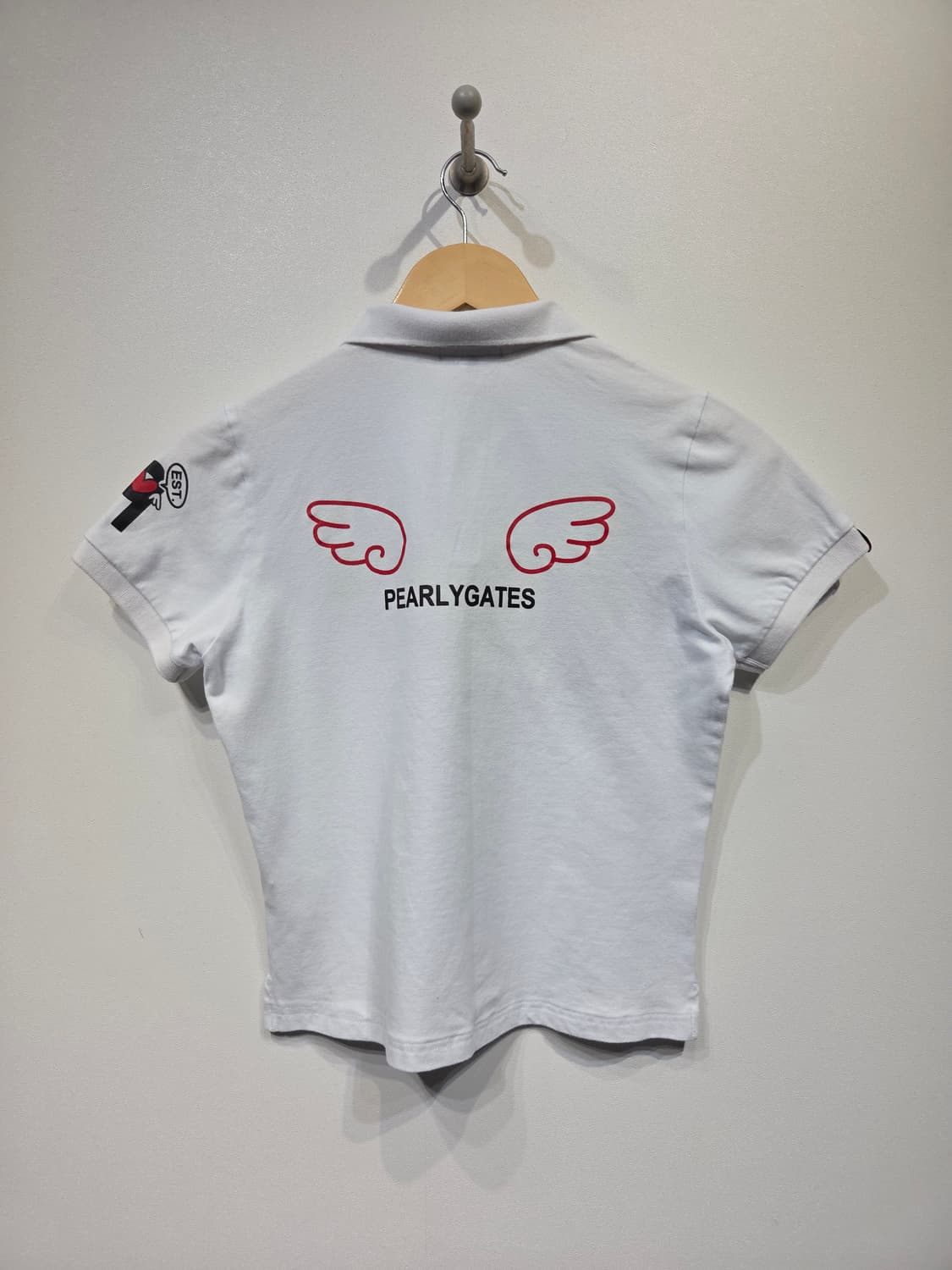 파리게이츠 PG 빅로고 자수 화이트 카라티 상품이미지6