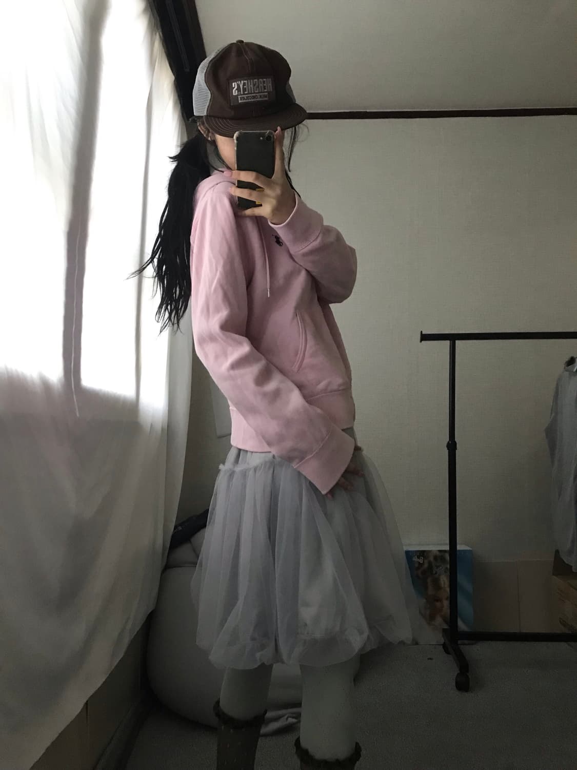 폴로 연핑크 후드집업 상품이미지3