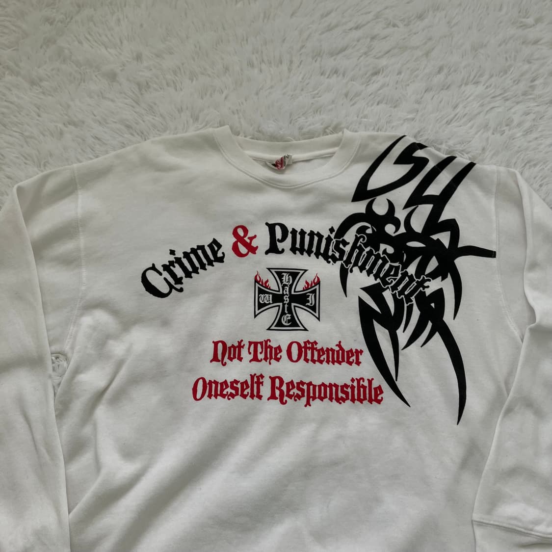 빈티지 로드 스트리트 프린팅 맨투맨 959 y2k 스트릿 갸루 펑키 일본 상품이미지5