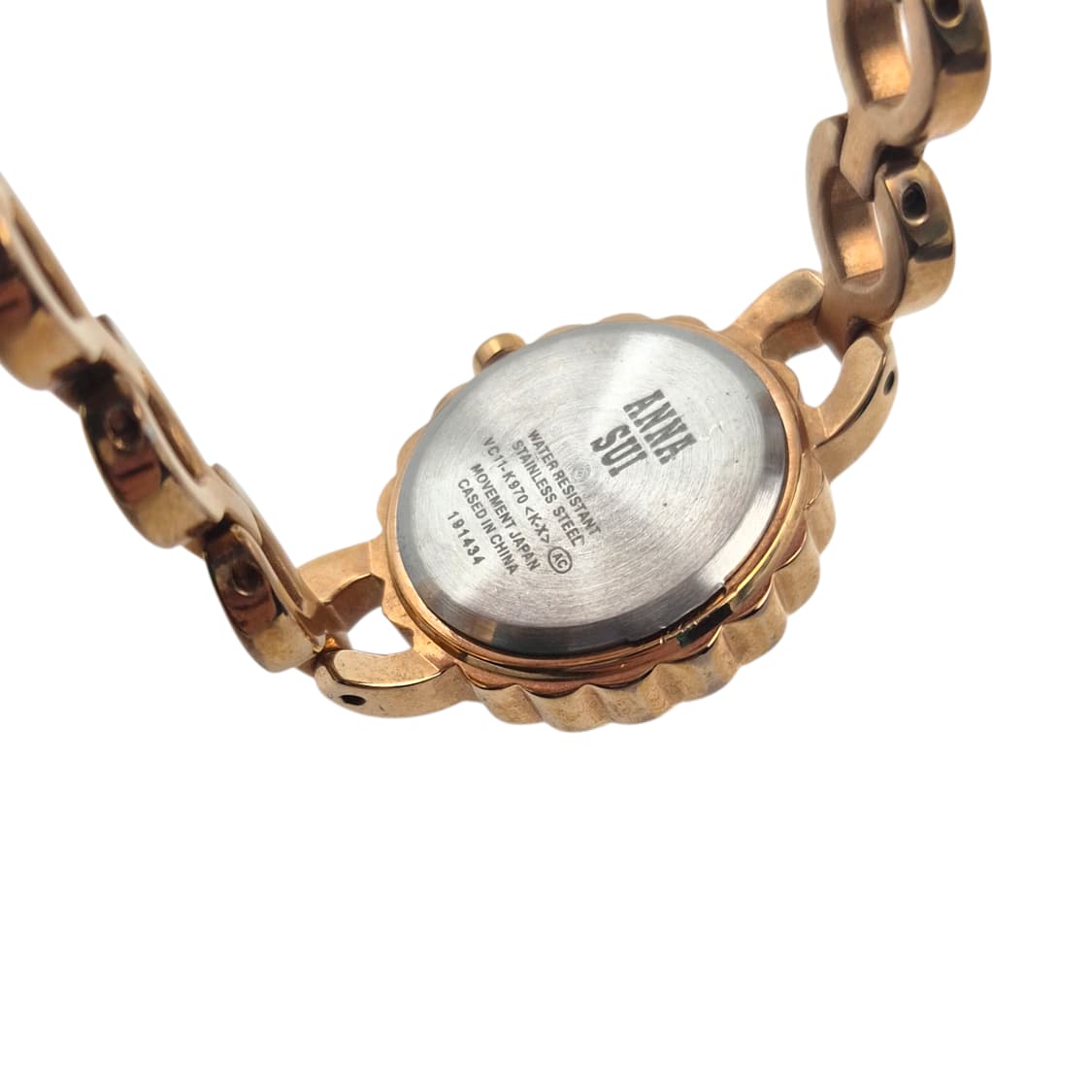 10s 안나수이 핑크 자개 나비 파베 손목시계 상품이미지6