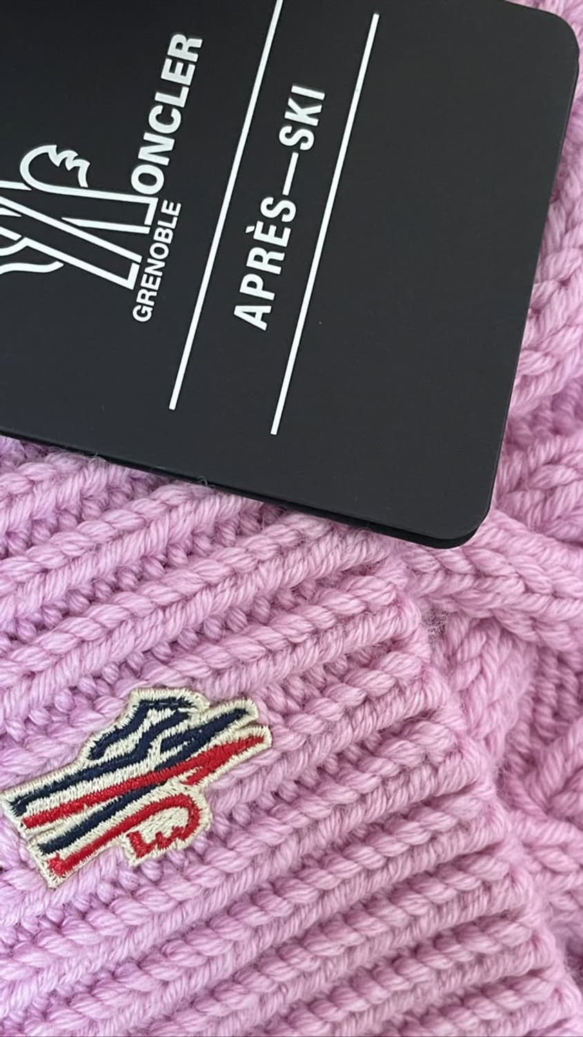 ⭐️레어⭐️몽클레어 그레노블 로고패치 케이블 비니 상품이미지2