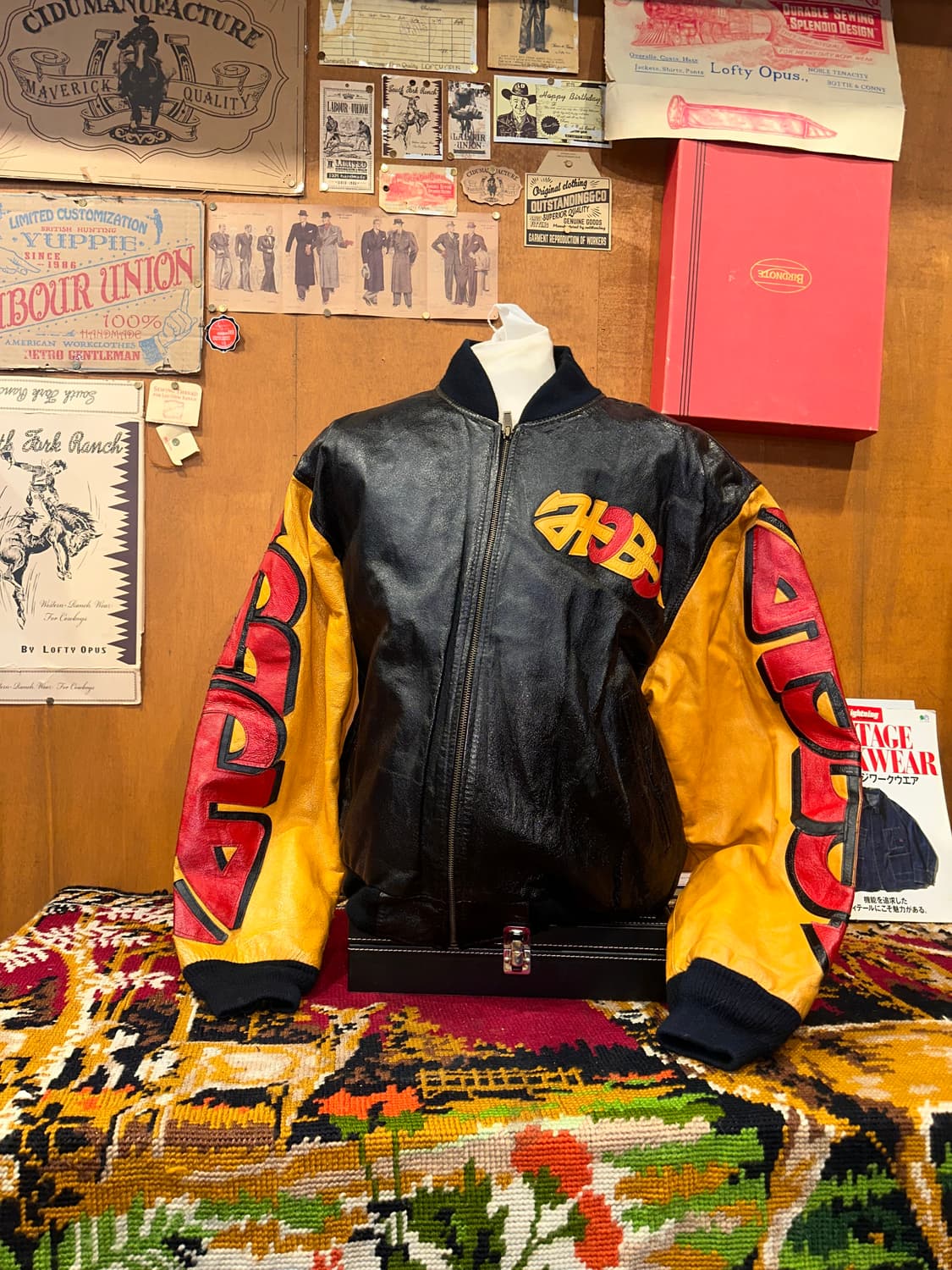 ( XL-2XL ) 레더자켓 항공점퍼 항공자켓 빈티지가죽 봄버자켓  상품이미지1