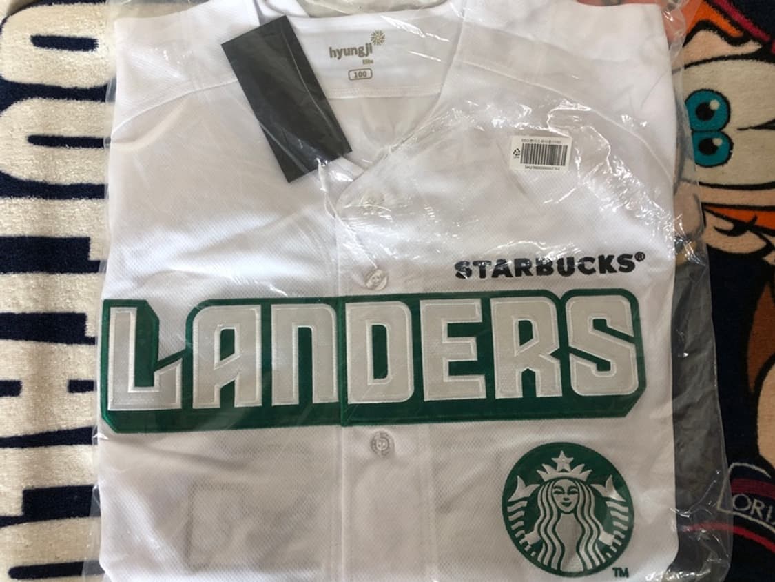 (2) KBO SSG랜더스X스타벅스22주년 한정유니폼/져지 100 상품이미지1