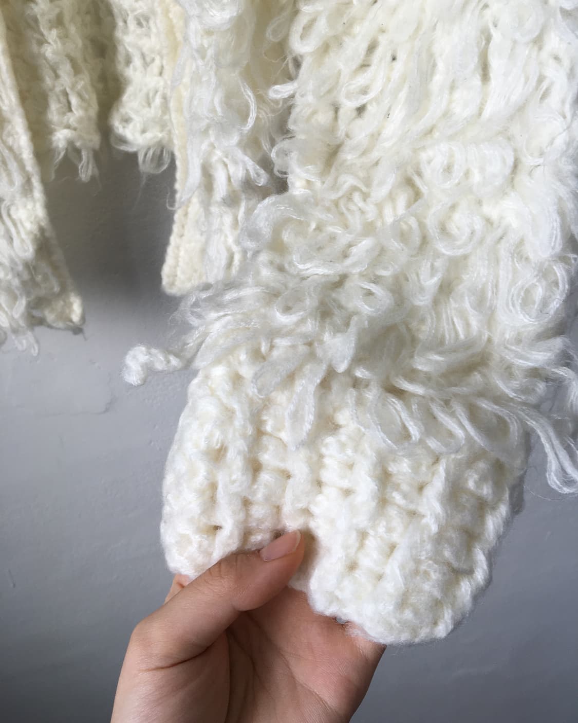 Fluffy knit open cardigan 상품이미지3