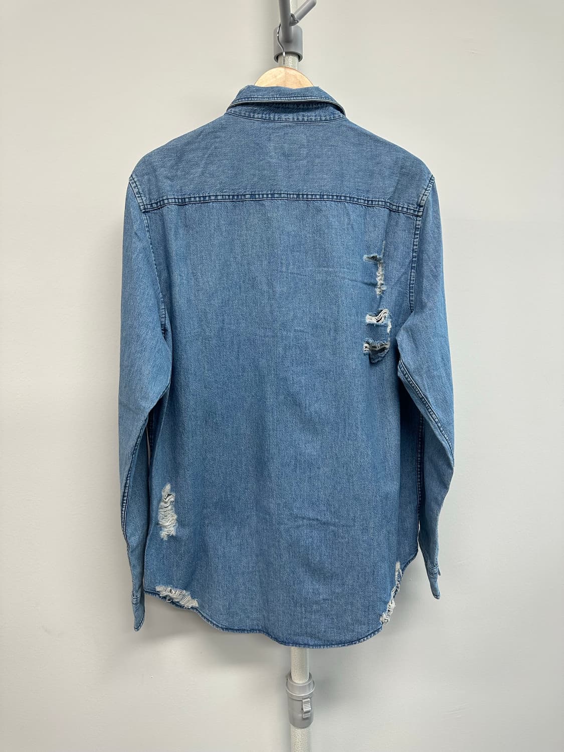 자라 워시드 데미지 셔츠 새상품 상품이미지6