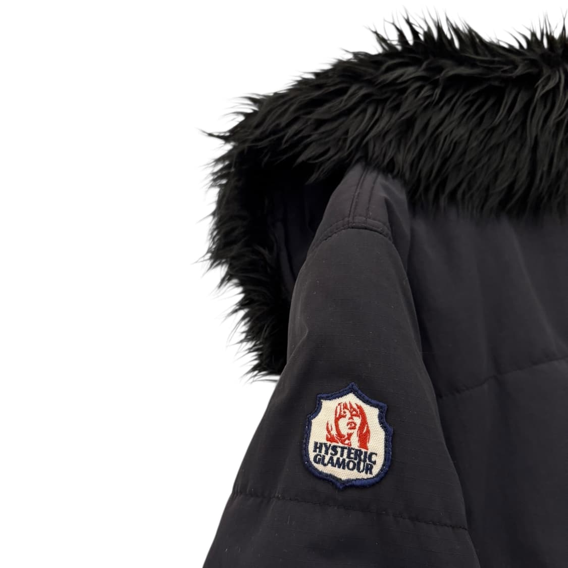 히스테릭글래머 패디드 퍼 자켓 블랙 상품이미지6