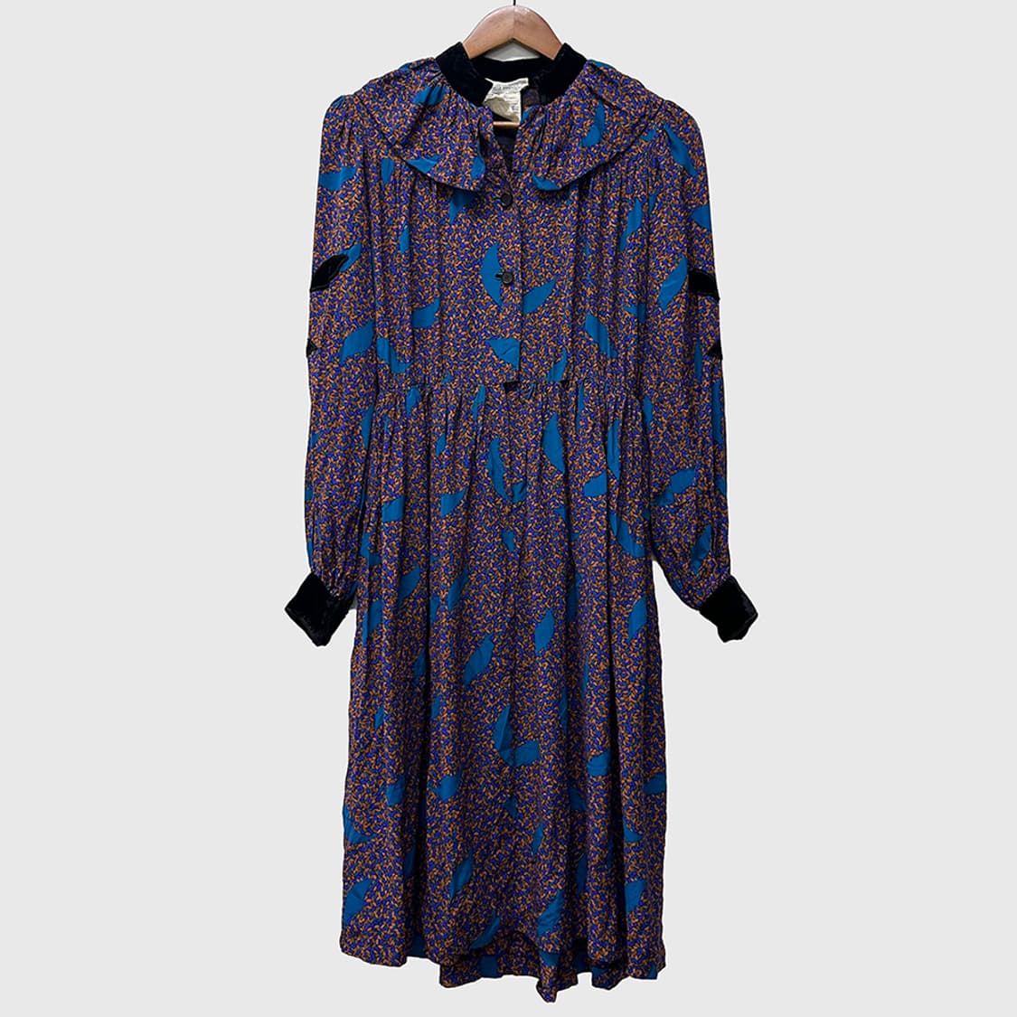 지방시 프랑스제 기하학 패턴 롱 원피스 드레스 빈티지 여성 상품이미지1