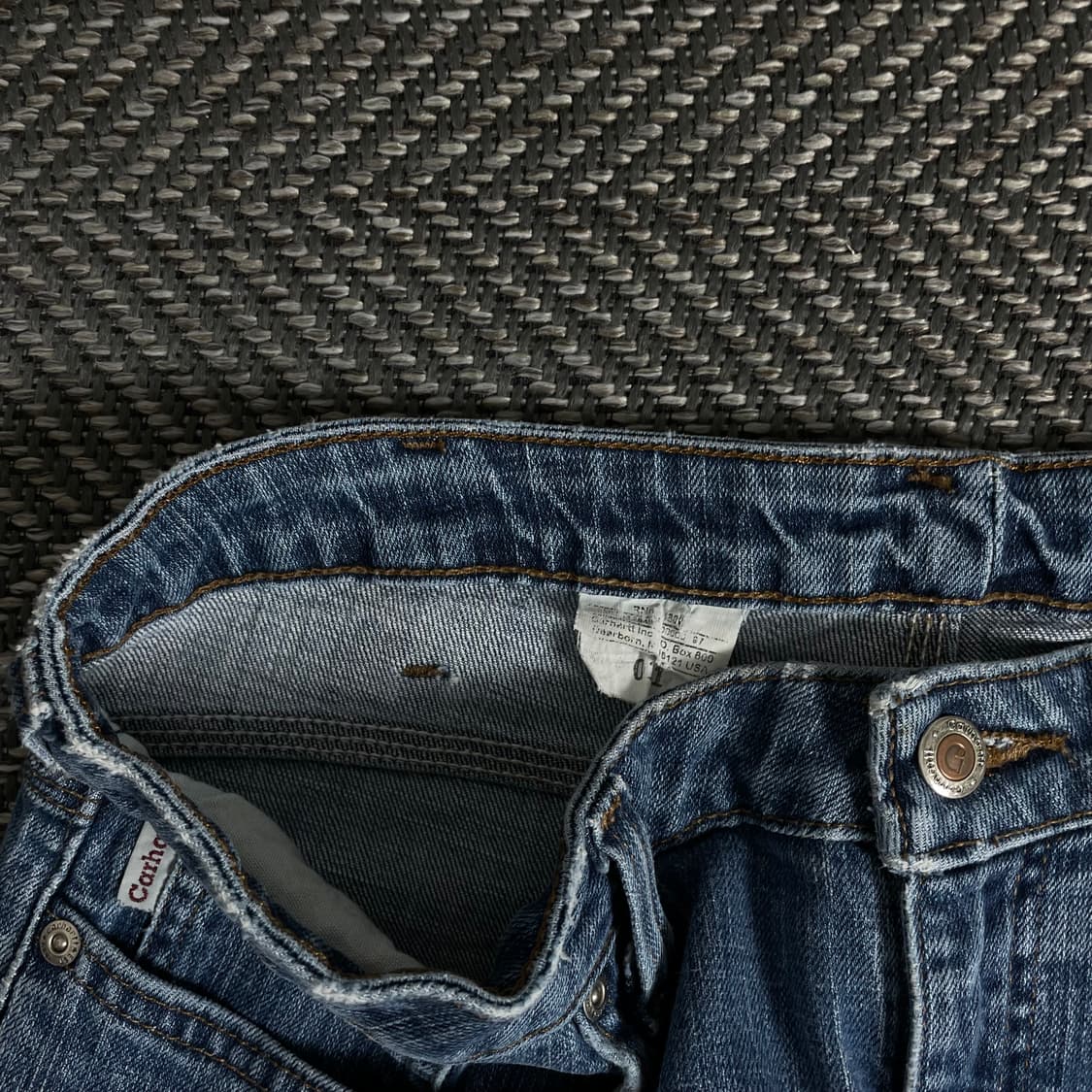 칼하트 오리지날 패치 로고 데님 팬츠 y 3498 상품이미지5