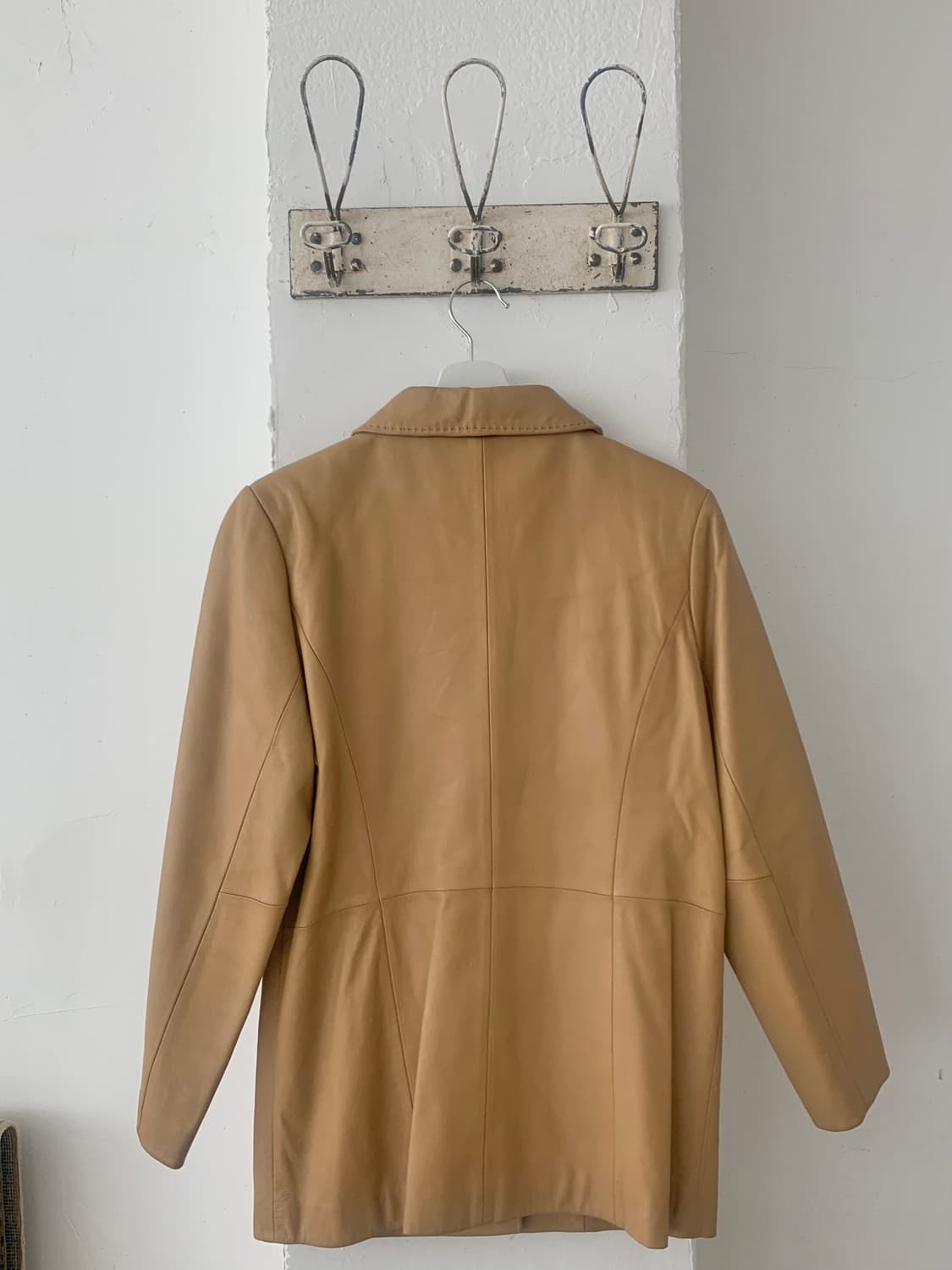 Beige lamb Leather JK 상품이미지3