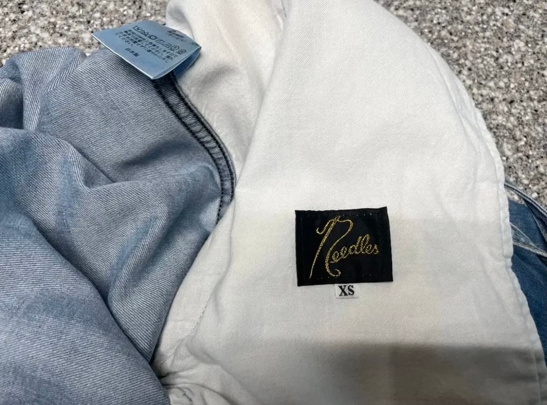 니들스 와이드 팬츠 연청(데님) 남녀공용 상품이미지4