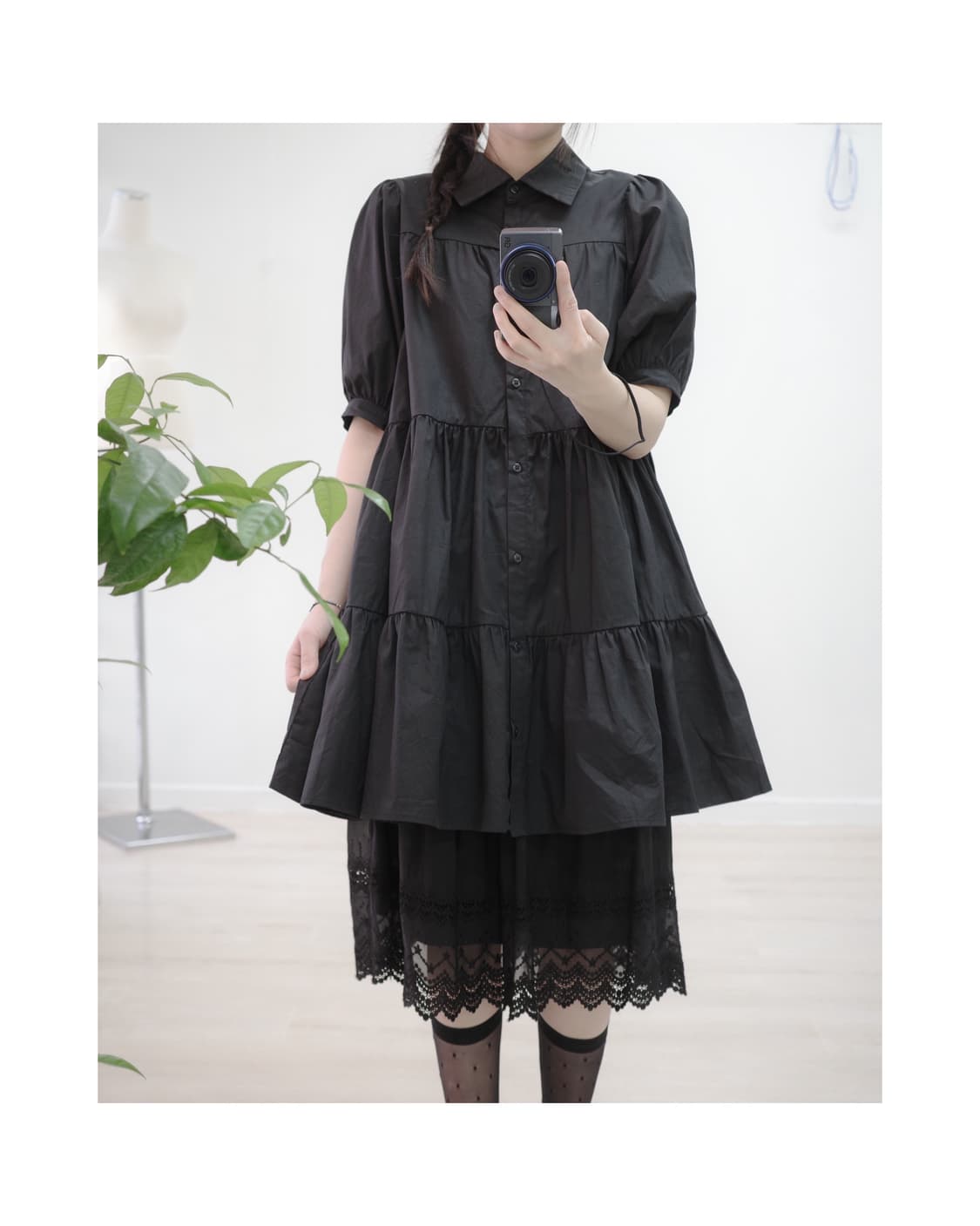 GRL black kangkang frill one-piece 상품이미지1