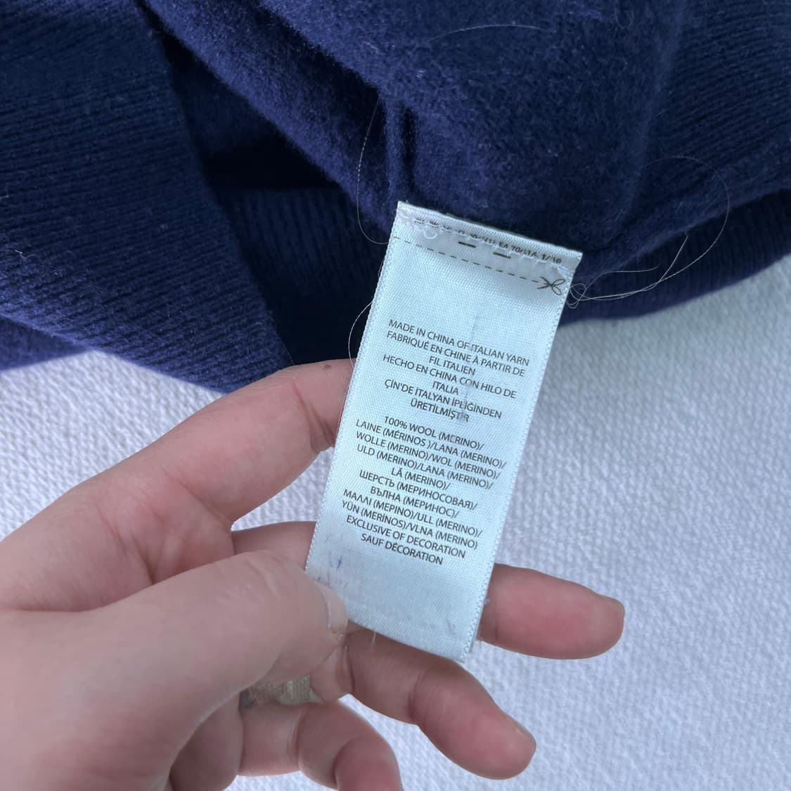 95 폴로랄프로렌 엘보우 패치 울 반집업 니트 상품이미지7