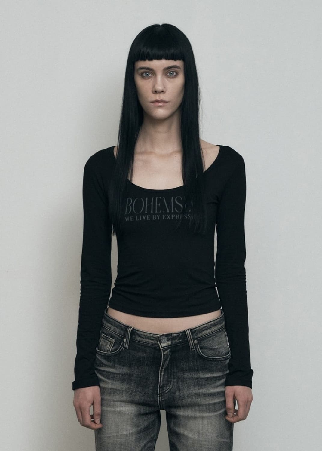 보헤미안서울 페일 프린티드 롱 슬리브 상품이미지1